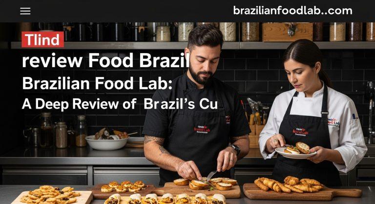 Brazilian kitchen lab with fresh ingredients and tasting dishes