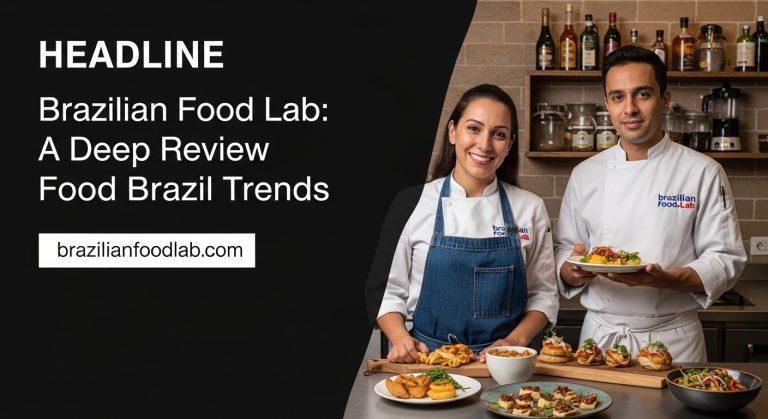 Editorial photo of Brazilian dishes including feijoada and pão de queijo on a rustic table.