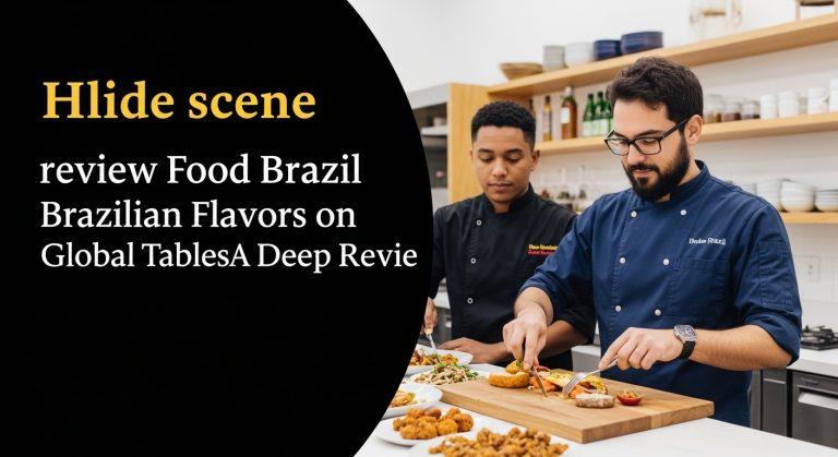 Editorial photograph of Brazilian cuisine and market stalls