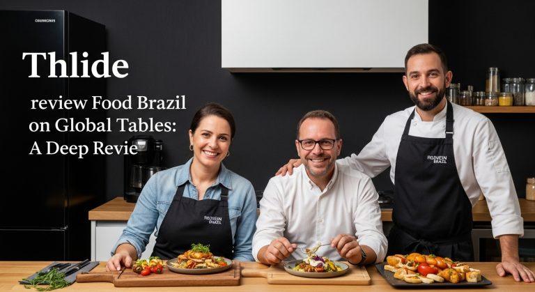 Editorial photograph of Brazilian cuisine and market stalls