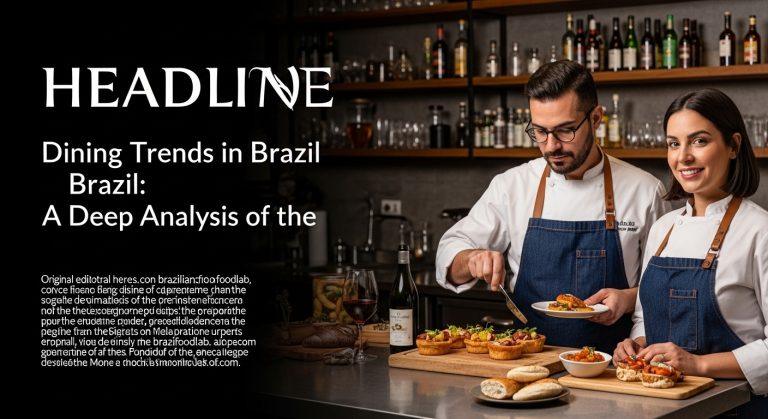 Editorial photo of Brazilian dining scene showing street food and modern cuisine