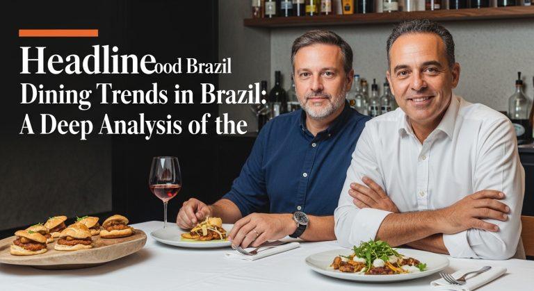 Editorial photo of Brazilian dining scene showing street food and modern cuisine