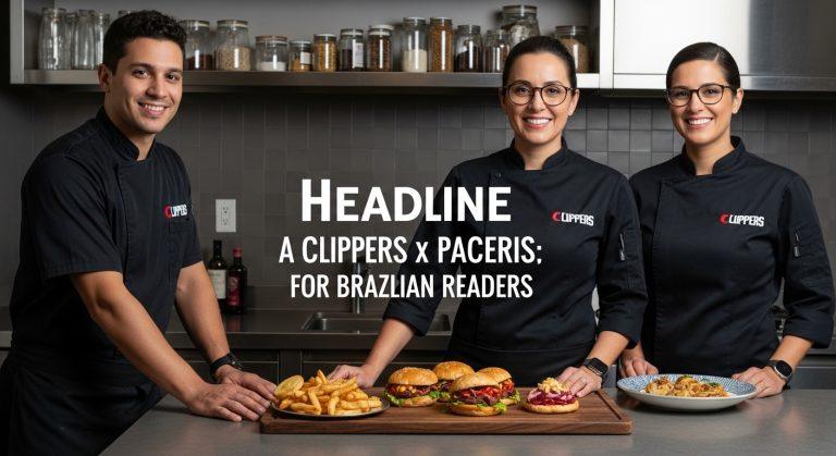 Editorial collage of Clippers vs Pacers with Brazilian context for a sports-analyze feature