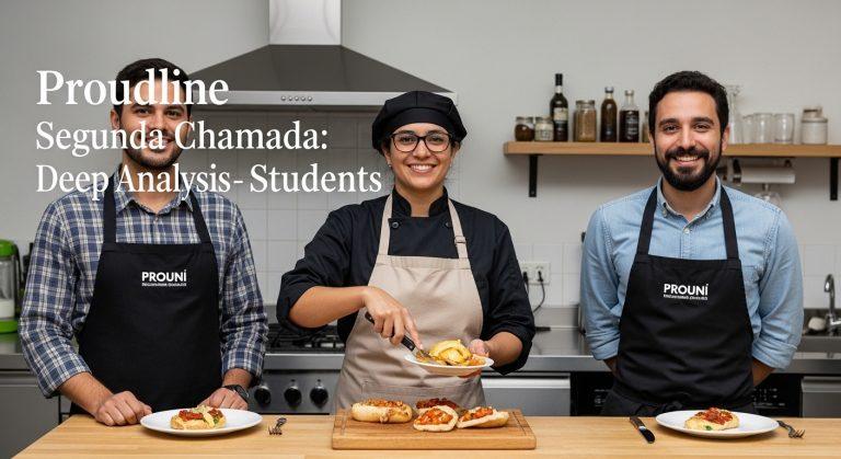 Brazilian student reviewing scholarship documents on campus