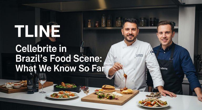 Lab analyst examining food safety traceability data using Cellebrite-inspired digital forensics tools in Brazil.