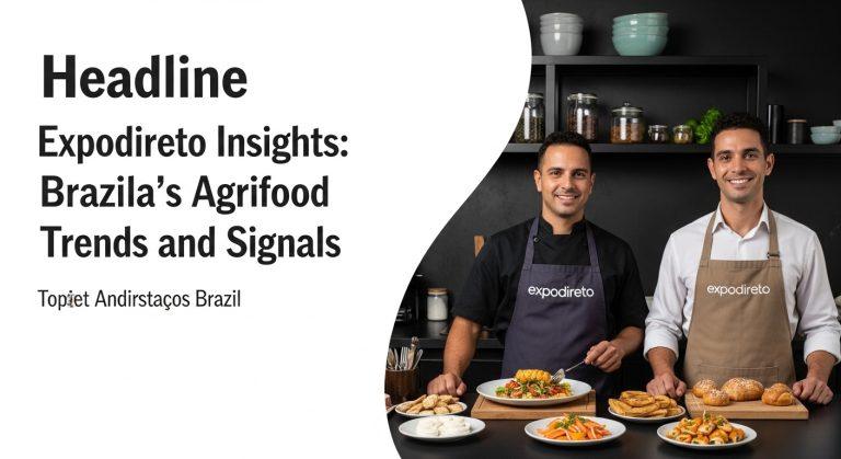 Expodireto expo floor with farmers and exhibitors exploring agricultural tech and seeds.