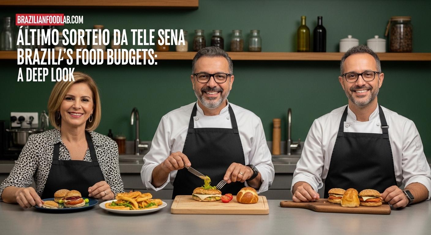 Lottery tickets and fresh groceries illustrating Tele Sena's influence on Brazilian food budgets.